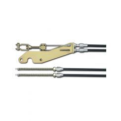 Lokar Trans Mount Brake Cables Black