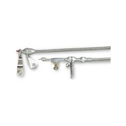 Lokar Kickdown Cables Suit C4 Natural Finish