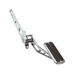 Lokar Spring Loaded Chrome Steel Gas Pedal Rubber Insert