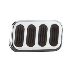Lokar Chrome Steel Brake Pad With Rubber Insert