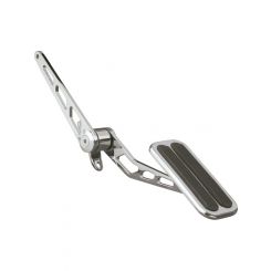 Lokar Xl Chrome Throttle Pedal W/Rubber