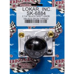Lokar Black Shift Knob 2-1/4" Plain