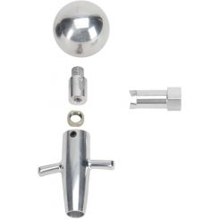 Lokar Muscle Car Shift Knob & Adapter (Satin Alum)