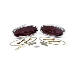 Lokar Billet Oval Tail Lights Lge Chromed (Pair) Notes