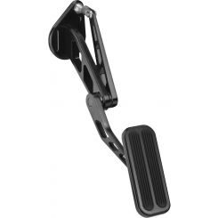 Lokar Black Billet Alloy Gas Pedal W/Rubber Ins 64-68 Mustang