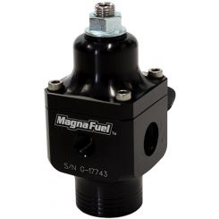 MagnaFuel Black 2 Port Carb Fuel Reg -10 In, 2 X -6 Out, 4-12Psi (9633-BLK)