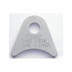 Meziere Flat Tabs, 1/4" Hole, Qty 4 1/2" Ht, 1-1/4" Tube Radius
