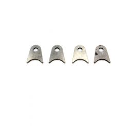 Meziere Flat Tabs, 3/8" Hole, Qty 4 7/8" Ht, 1-1/4" Tube Radius