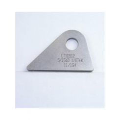 Meziere Flat Tabs, 5/16" Hole, Qty 20 1/8", 11/16" Ht, Straight Tab