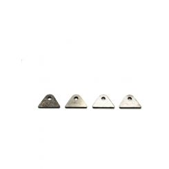 Meziere Flat Tabs, 1/4" Hole, Qty 4 5/8" Height, Straight