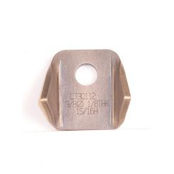Meziere Bent Tabs, 3/8" Hole, Qty 20 15/16" Height, Straight