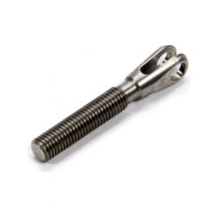 Meziere Threaded Clevis, 1/4-28 Rh 3/16" Hole, 1/8" Slot