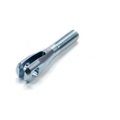 Meziere Threaded Clevis, 3/8-24 Lh 5/16" Hole, 3/16" Slot