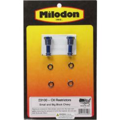 Milodon Sb Bb Chev Oil Restrictor Kit (Alloy-Hex)