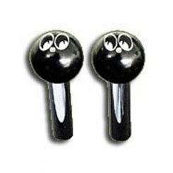 Mooneyes Doorlock Knobs Black Pair (AA112MQ)