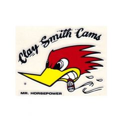 Mooneyes Clay Smith Sticker ( Left ) Mr Horsepower 2-3/4 X 3-1/2" (CSD17L)