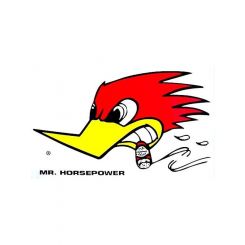 Mooneyes Clay Smith Sticker Lg( Left) Mr Horsepower 6-1/2 X 11" (CSD18L)