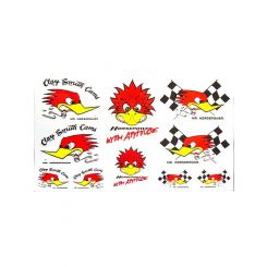 Mooneyes Clay Smith Assor Sticker Sheet Mr Horsepower Assorted Pack (CSD23)