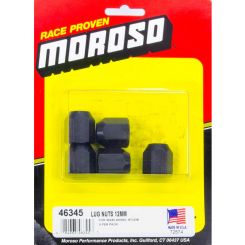 Moroso Wheel Nuts 12Mm-1.5 (5-Pk) 60 Tapered Seat, Black Oxide