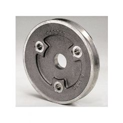 Moroso Sbc 1V Crank Pulley, Cast Alum 5.25" Od, Short Pump, 3-Bolt