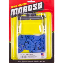 Moroso Spark Plug Lead Holder Ford Steel Bracket Blue 7-9Mm Leads