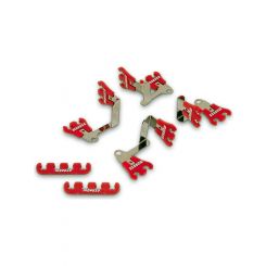 Moroso Spark Plug Uni Looms Holders Show Car Kit Red 7-9Mm Leads