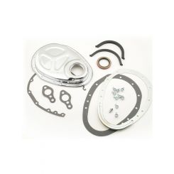 Mr Gasket Chev S/B 2 Piece Timing Cover Kit, Includes Gaskets