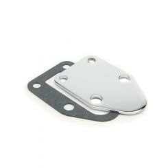 Mr Gasket Sb Chev Fuel Pump Block Off Plate Chrome