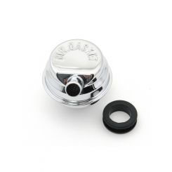 Mr Gasket Push-On V/Cover Breather Chrome With Pcv Spout