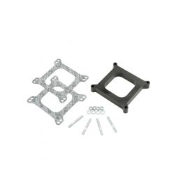 Mr Gasket 1" Open Hole Carb Insulator Square Bore Spacer.