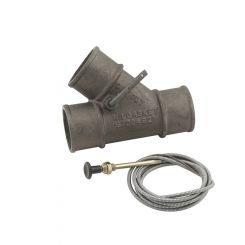 Mr Gasket 2" Exhaust Cut Out (W/Cable) Cast Iron, Fits 2" O.D Exhaust
