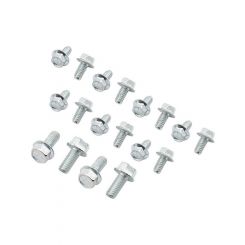 Mr Gasket Self-Locking Oil Pan Bolt Kit Zinc Plated Steel Hex Head