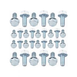 Mr Gasket Sbf Self Locking Oil Pan Bolt Set. Hex Head Zinc Steel