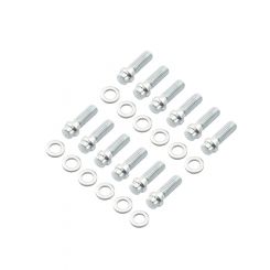 Mr Gasket Sbc 12-Point Intake Manifold Bolt Kit, Zinc Plated, 3/8"-16