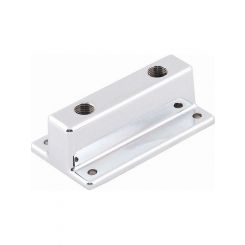 Mr Gasket Chrome Dual Outlet Fuel Block 1 X 3/8 Npt In & 2 X 1/4 Npt