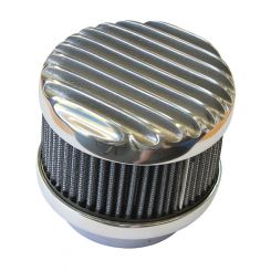 O'Brien Truckers 4" Polish Finned Air Cleaner Suit 2Bbl 2-5/8" Neck