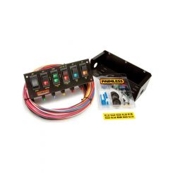 Painless Wiring 6 Switch Panel,Start,Ign,Fp,Ef 2 X Acc With Wires & Fus