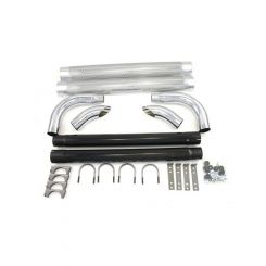 Patriot Exhaust Shielded Side Pipes Single 2"Inlet 3"Out 60" Long (1060)