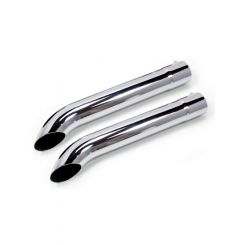Patriot Exhaust Side Tube Turnouts Pr 3.5In 26L Chrome W/Muffler (3822)