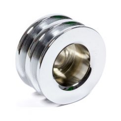 Powermaster Alternator Pulley 2V Chrome 3/8" X 2-5/8" Od V-Belt