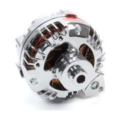 Powermaster Chrome For Chrysler Alternator 95 Amp 2V Pulley 1 Wire / In