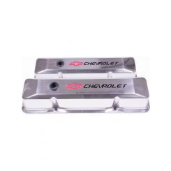 Proform Engine Valve Covers Tall Style Die Cast Polished with Bowtie Logo