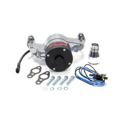 Proform Billet Electric Water Pump Sbc Polished With Chev Emblem