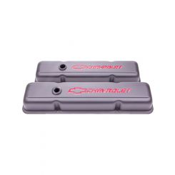 Proform Gm S/B Chev Black Valve Cover Steel Short Style