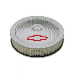 Proform 14" Classic Bowtie Air Cleaner Silver, Glass Fibre