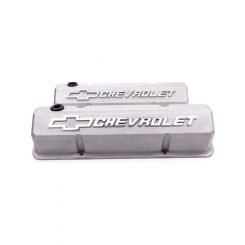 Proform Sb/Chev Valve Cover Cast Grey 'Chevrolet' Emblem Raised