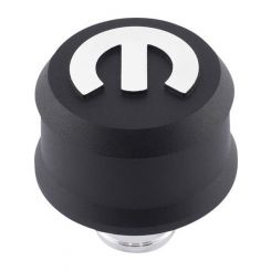 Proform Mopar Black Slant Edge Alumin Breather Cap Raised Crinkle
