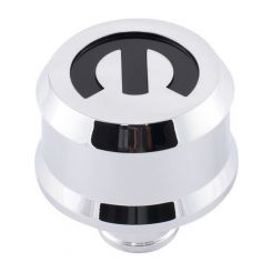 Proform Mopar Chrome Slant Edge Alumin Breather Cap Recessed Black
