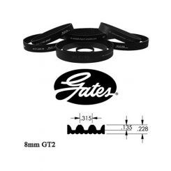 RCD 8Mgt-1440-75 Polychain Gt Belt Kevlar,D/Slammer & T/Alcohol (1310144075PS)