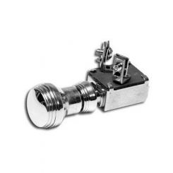 So Cal Speedshop Art Deco Horn Button Polished Push Button